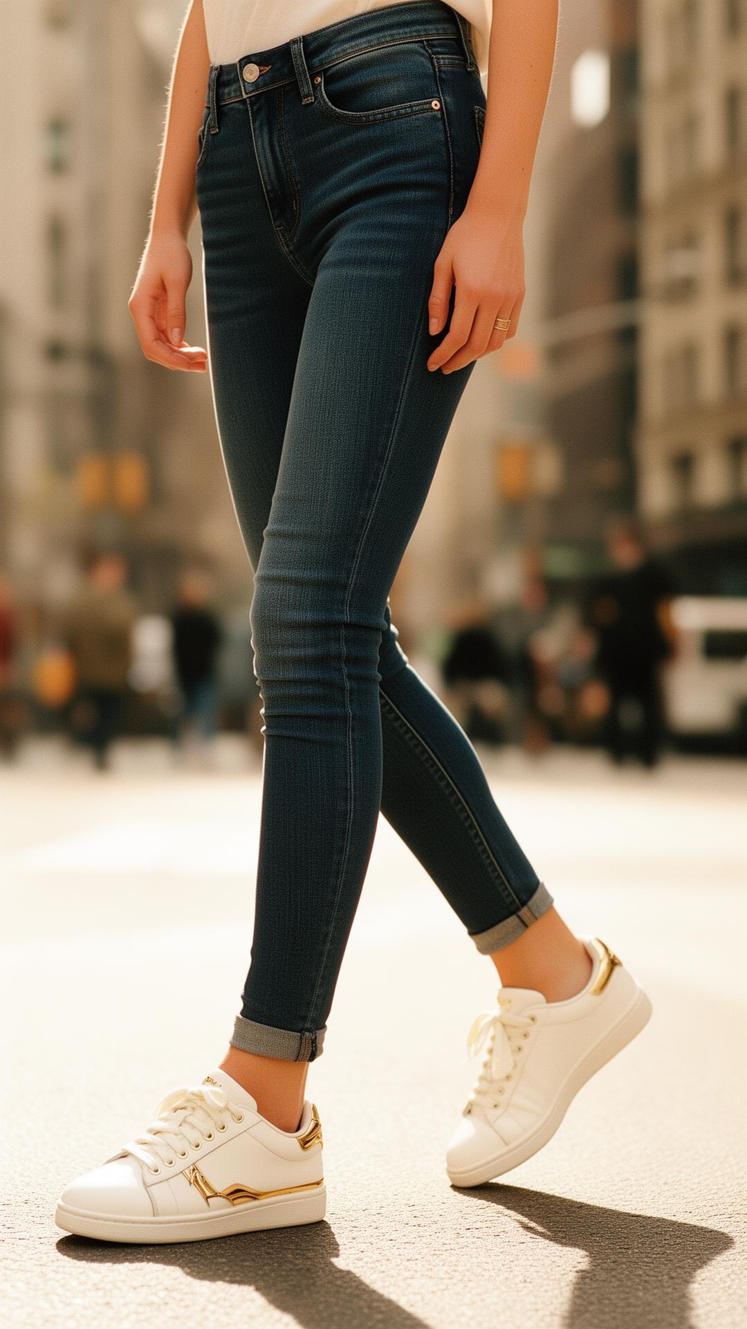 Modelka w sneakersach Sotoni